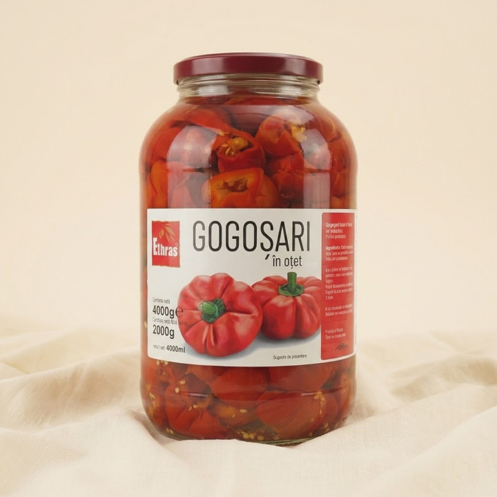 Gogoșari în Oțet Ethras 4000 g | AMATEO FOOD
