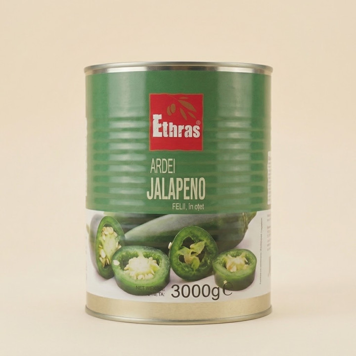 Ardei Jalapeño Felii în Oțet Ethras | AMATEO FOOD
