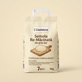 FAINA ALBA CASTELANA SEMOLA GRAU DUR REMACINATA 5KG