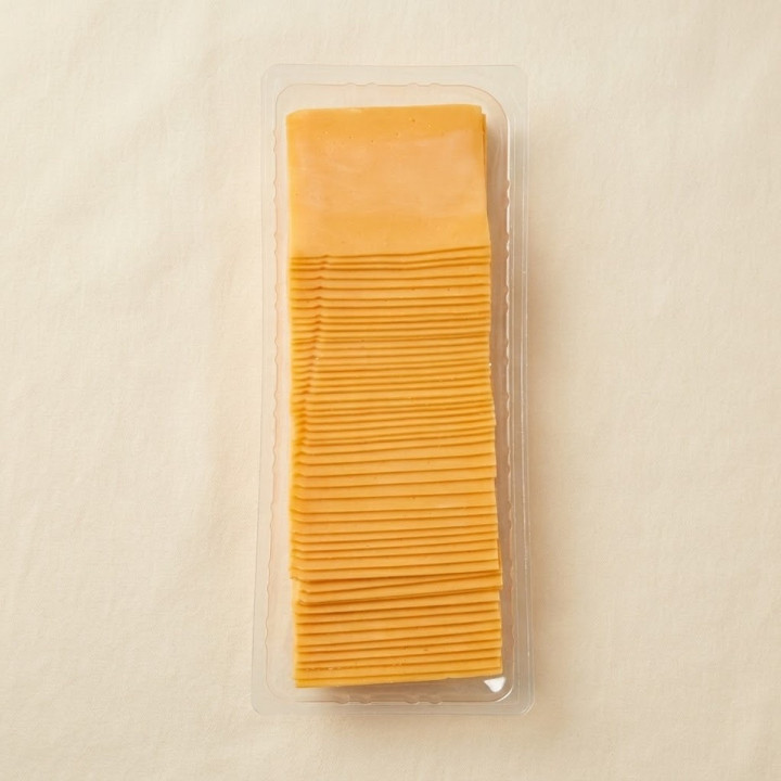 Branza Cheddar Coloured Felii 1 kg | Cheddar pentru Burgeri